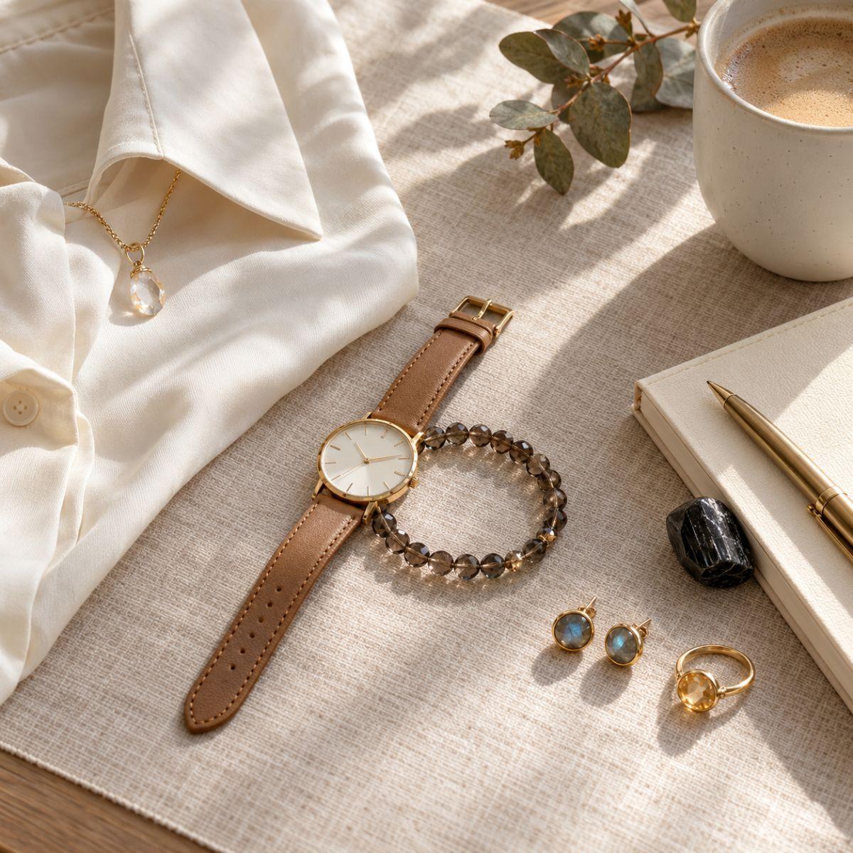 Subtle crystal jewelry for work, office-friendly pieces that read as fine jewelry