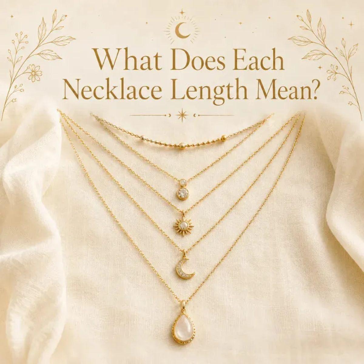 Necklace lengths compared — choker, princess, matinee and opera gemstone necklaces and what each length means