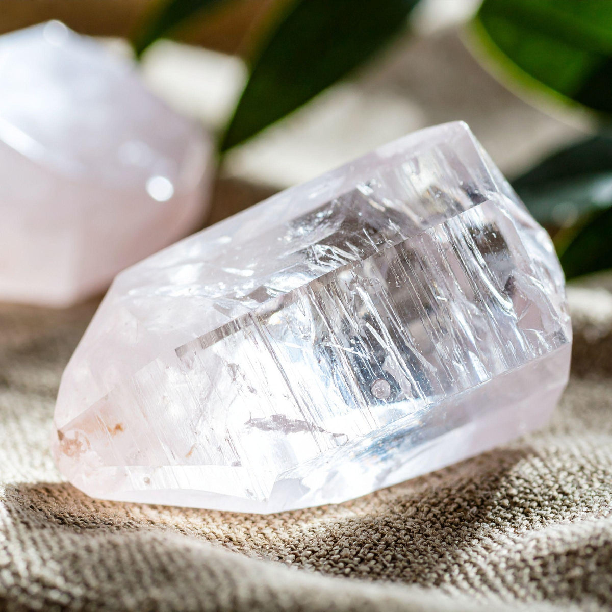 Clear quartz — the April birthstone alternative, raw clear crystal