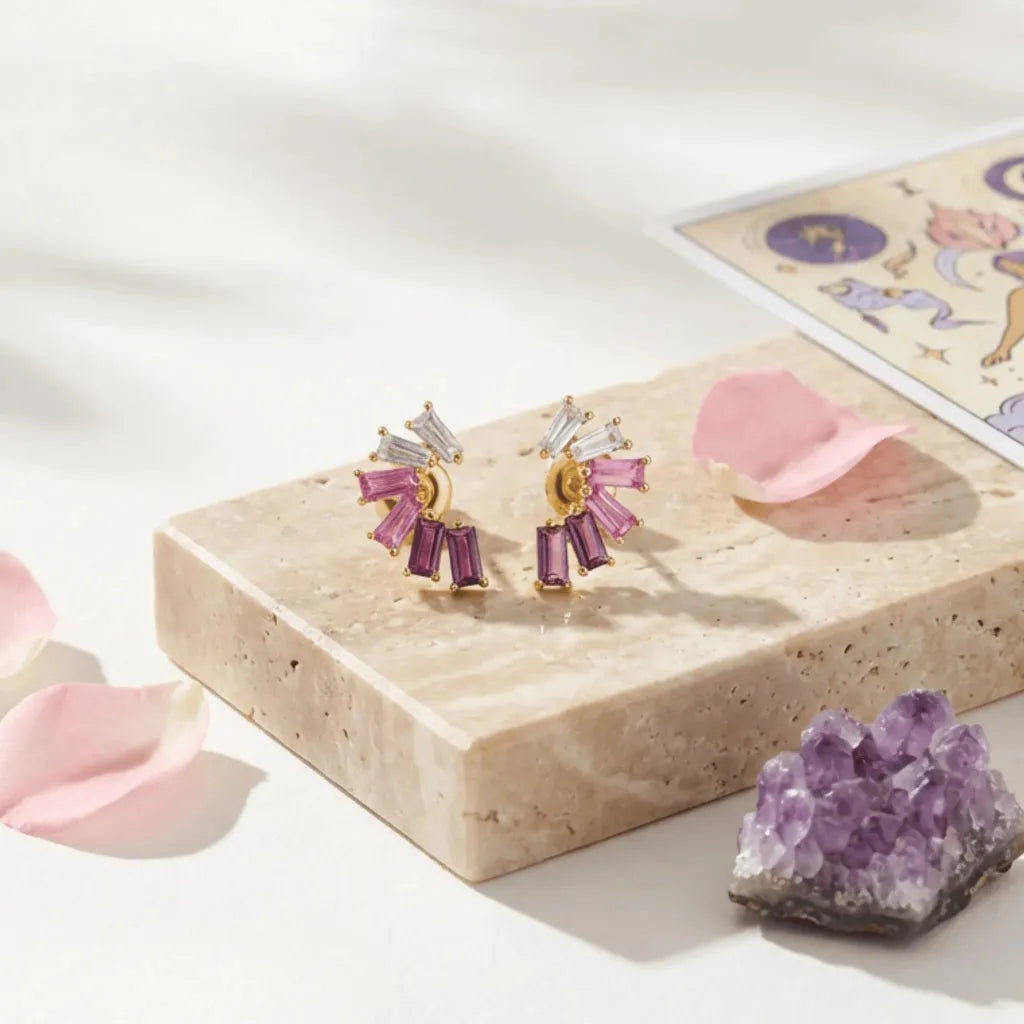 Faceted pink spinel gemstone — lab-created stones are real crystals, not glass