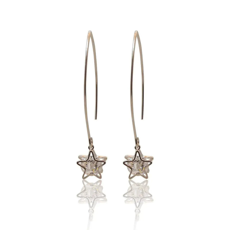 Aurora Crystal Star Earrings - Mystic Soul Jewelry