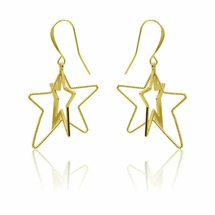 Cosmic Dance 3D Star Earrings - Mystic Soul Jewelry