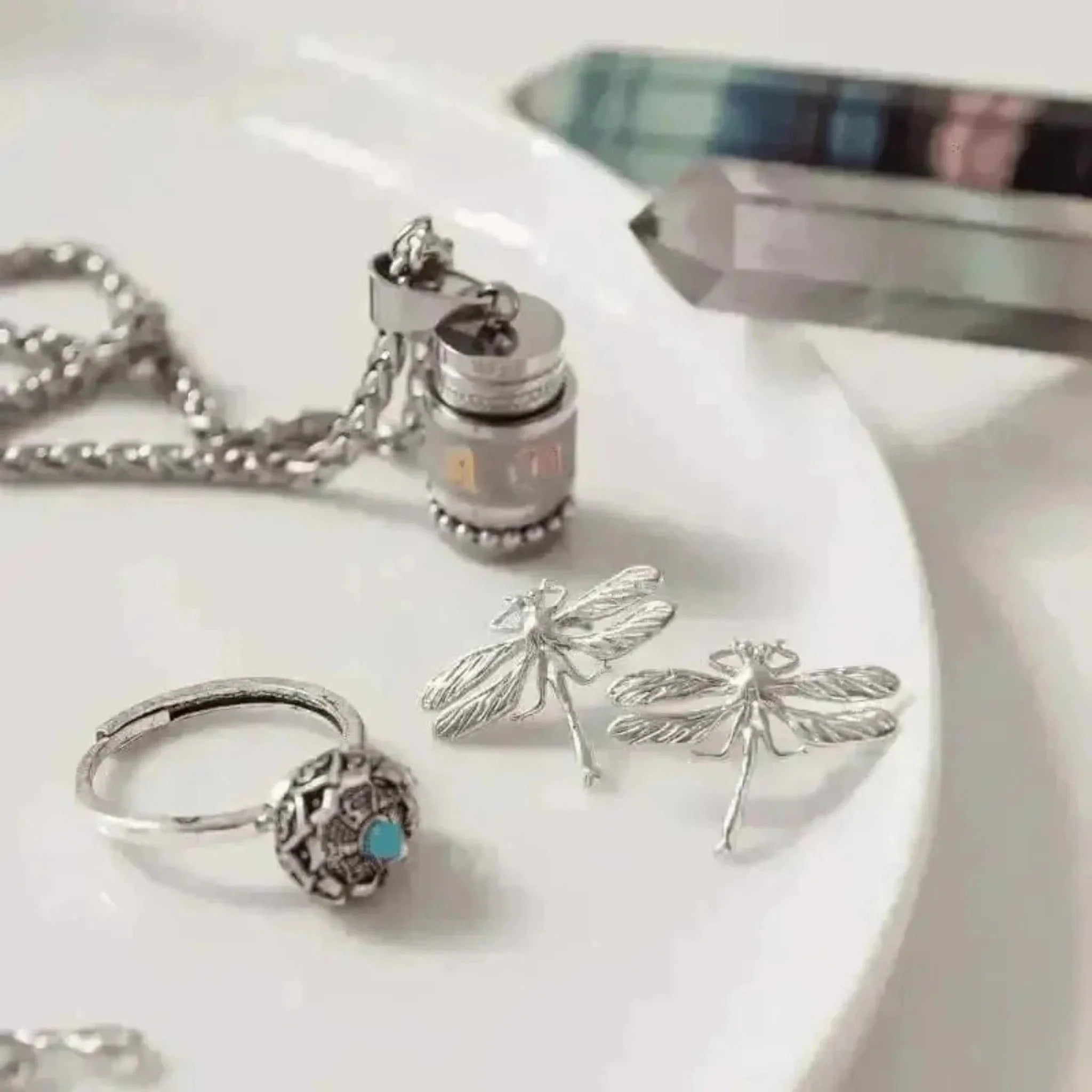 dragonfly stud earrings