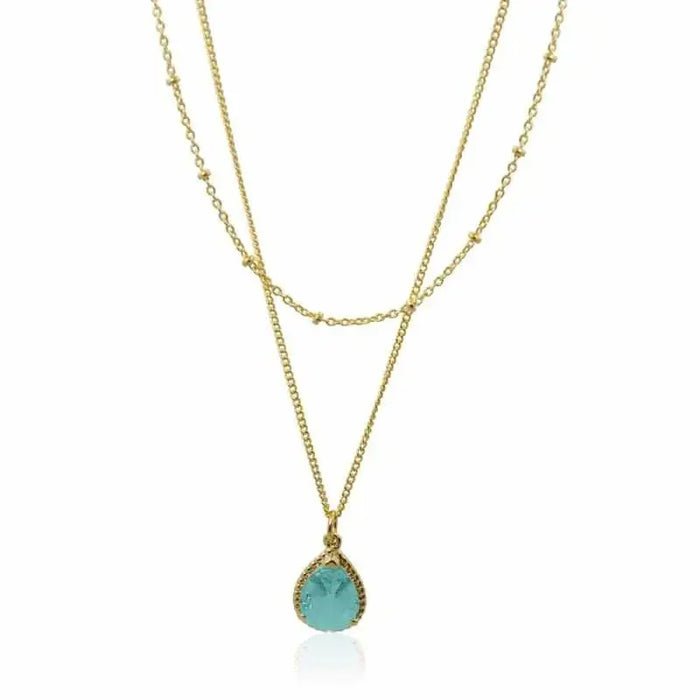 Exquisite Aquamarine Necklace Beach Jewelry - Mystic Soul Jewelry