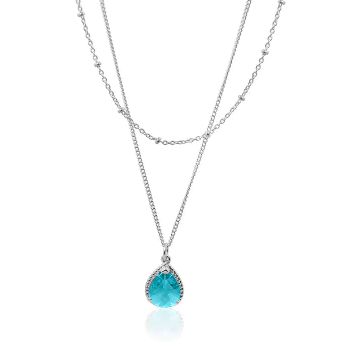 Exquisite Aquamarine Necklace Beach Jewelry - Mystic Soul Jewelry