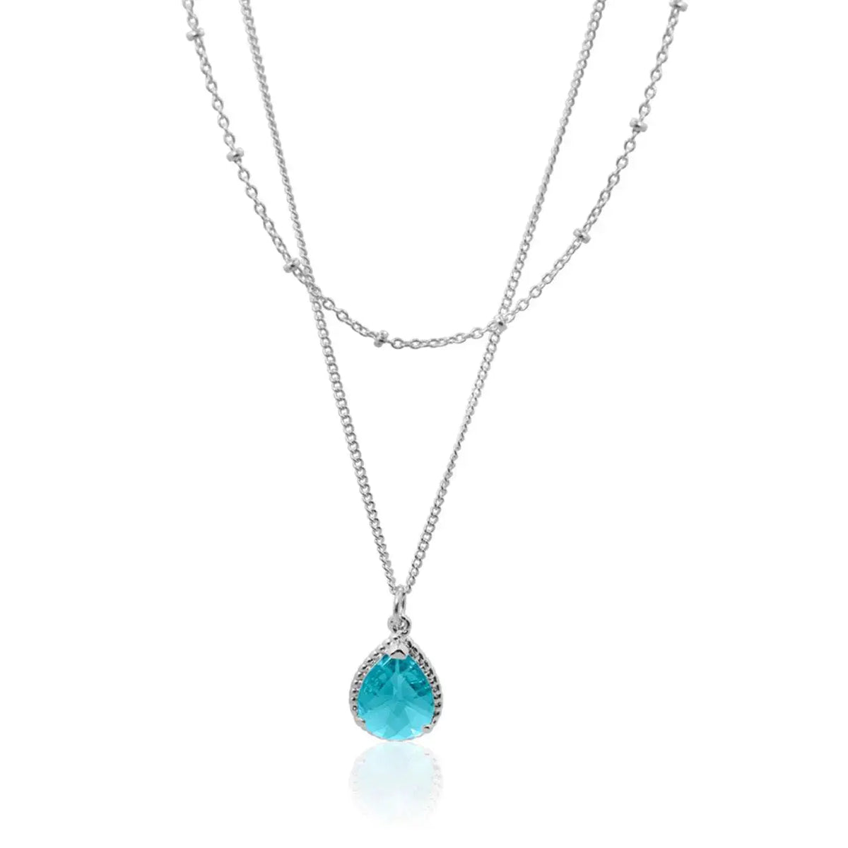 Exquisite - Capri Blue Pendant Necklace - Mystic Soul Jewelry