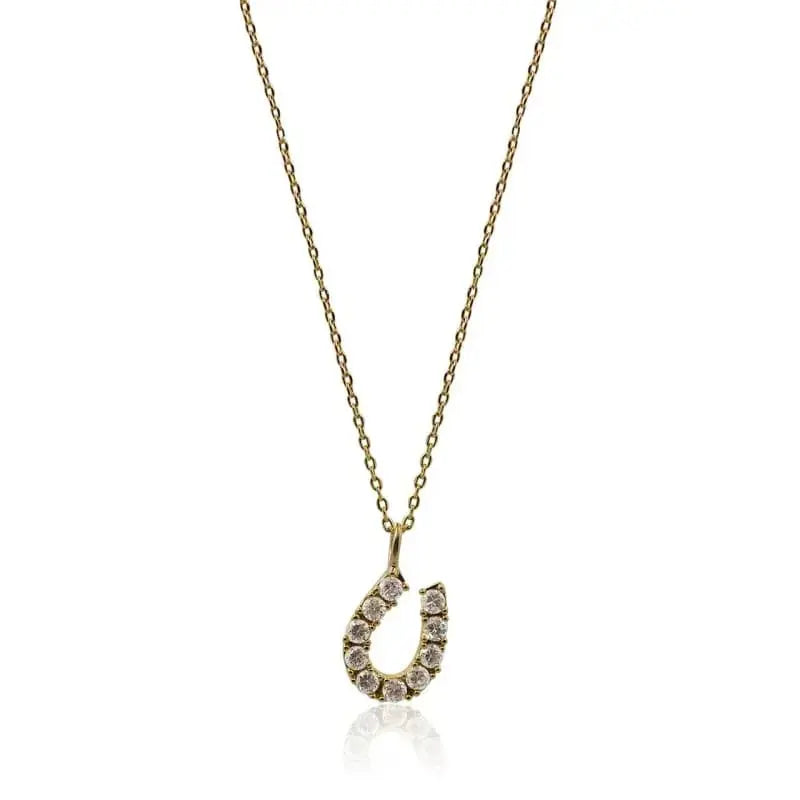 Good Luck Crystal Horseshoe Necklace - As seen on Baby Daddy - Mystic Soul Jewelry
