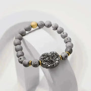 Heavenly Druzy Grey Necklace - Mystic Soul Jewelry