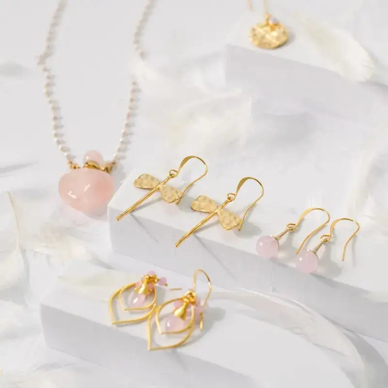 Heart Vial Pendant: Pink Aura Necklace - Mystic Soul Jewelry