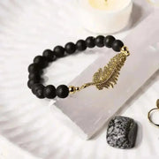leaf stretch bracelet