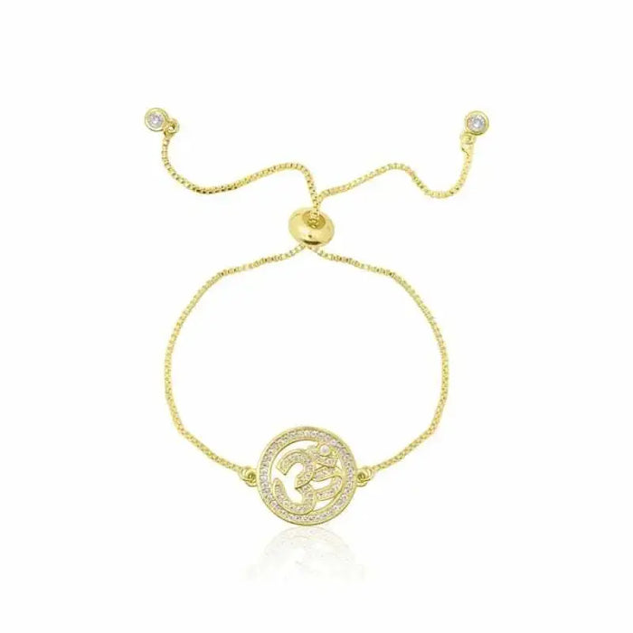 Om Adjustable Meditation Bracelet - Mystic Soul Jewelry