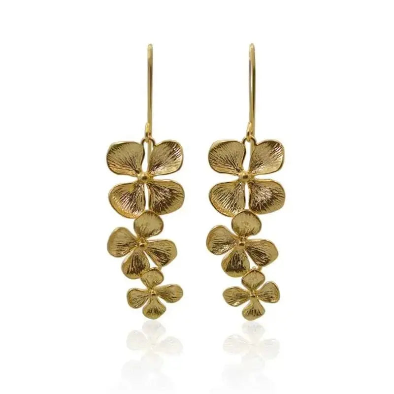 Orchid Earrings - Gold earrings