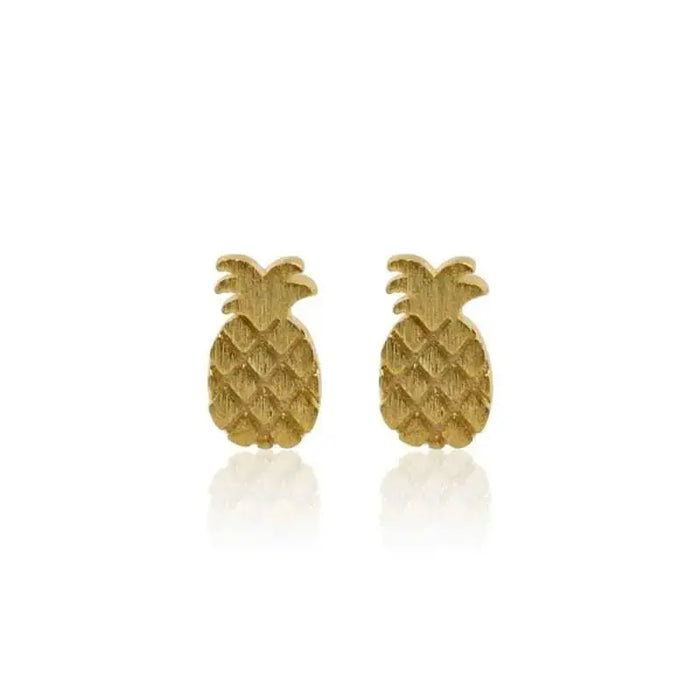 Pineapple Gold Studs - MINI earrings