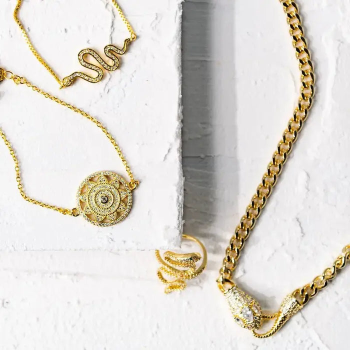 Snake Crystal Adjustable Bracelet - Mystic Soul Jewelry