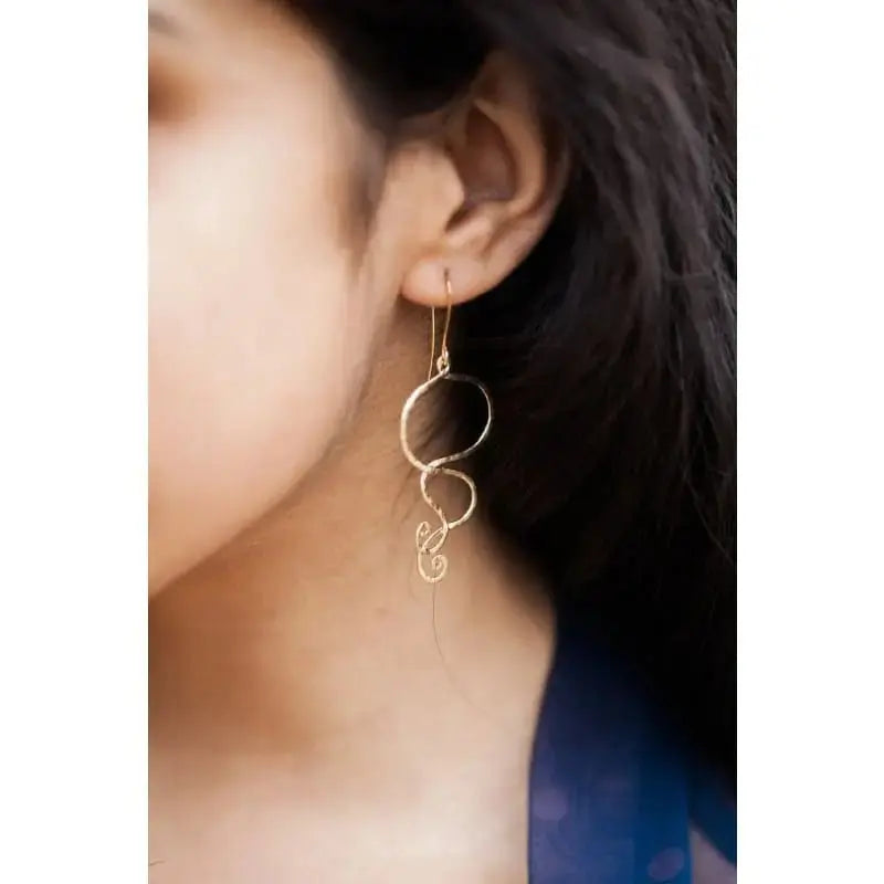 Swirls - Silver Earrings