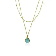 Aqua Blue Exquisite Necklace | March Birthstone