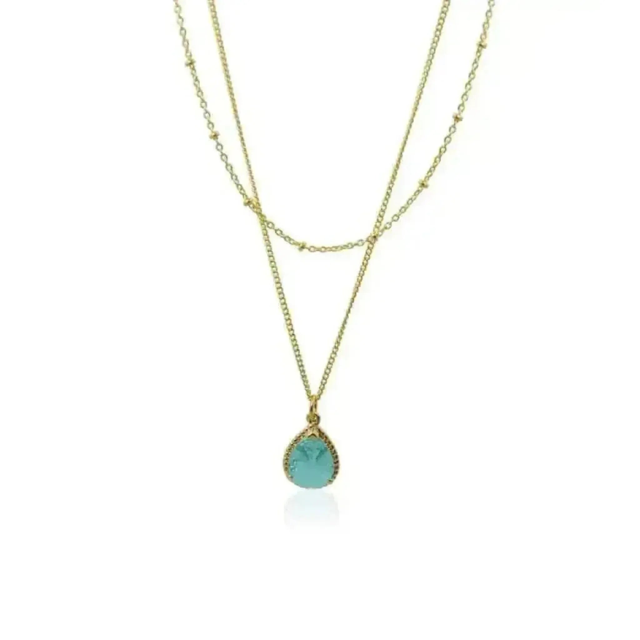 Aqua Exquisite Necklace - Ocean Inspired Jewelry - Mystic Soul Jewelry