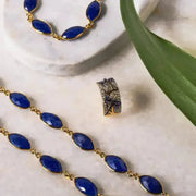 Ethereal Sapphire Necklace Gemstone Chain
