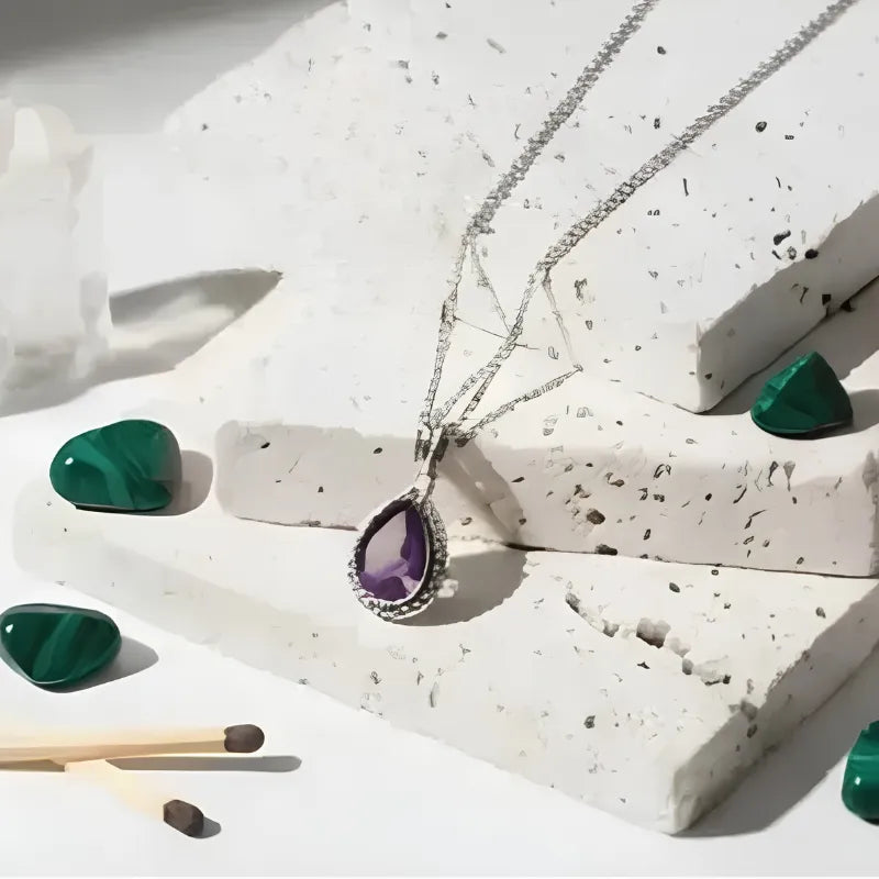 Amethyst Exquisite Necklace | February Birthstone-Inspired