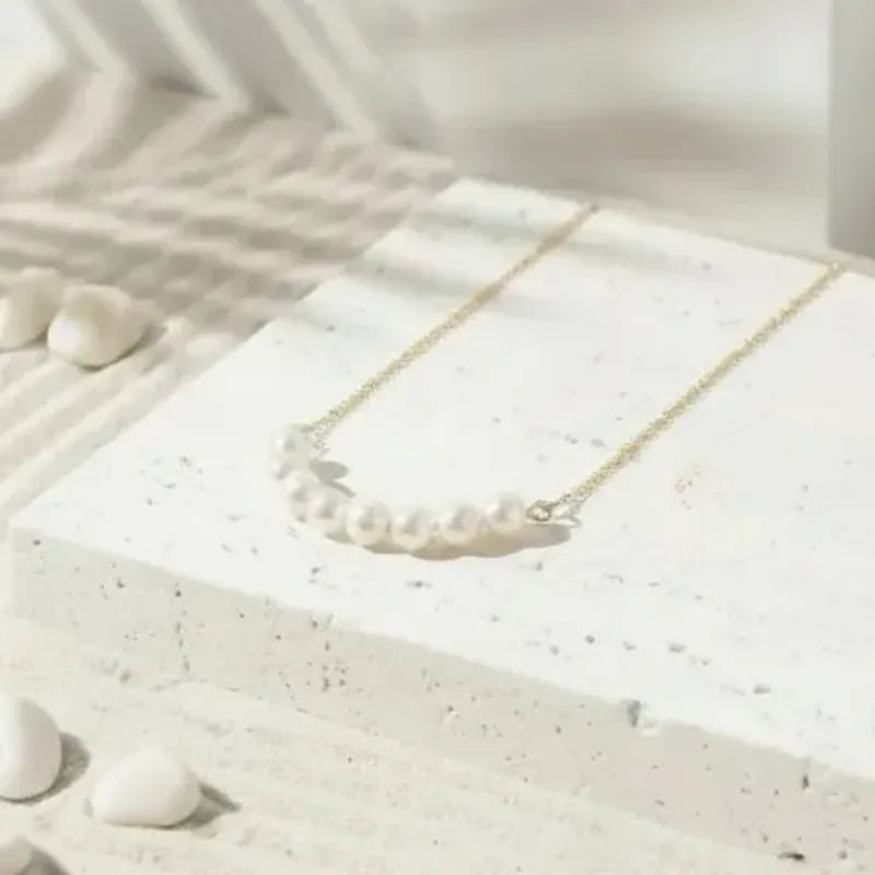 Classic freshwater pearl strand necklace, June birthstone jewelry