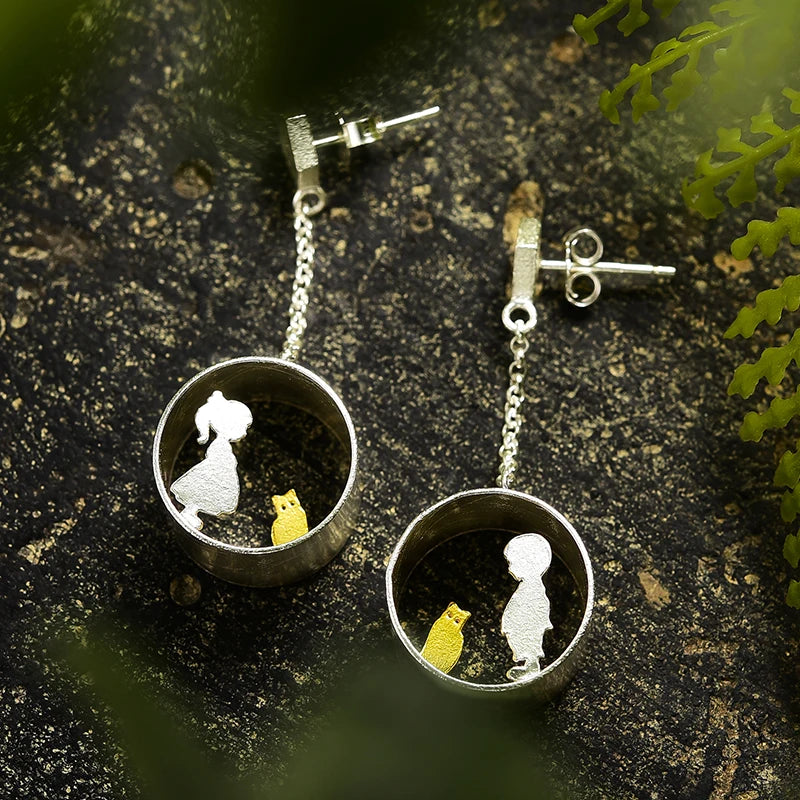 His & Hers Cat Lover Earrings | Mystic Pets Rescue Collection