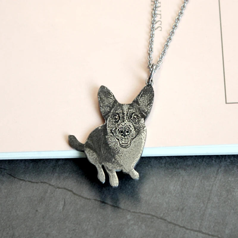 Custom Pet Photo Necklace | Memorial Jewelry | Mystic Soul Jewelry