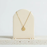 Hamsa Medallion Necklace | Protection Talisman | Gold Plated