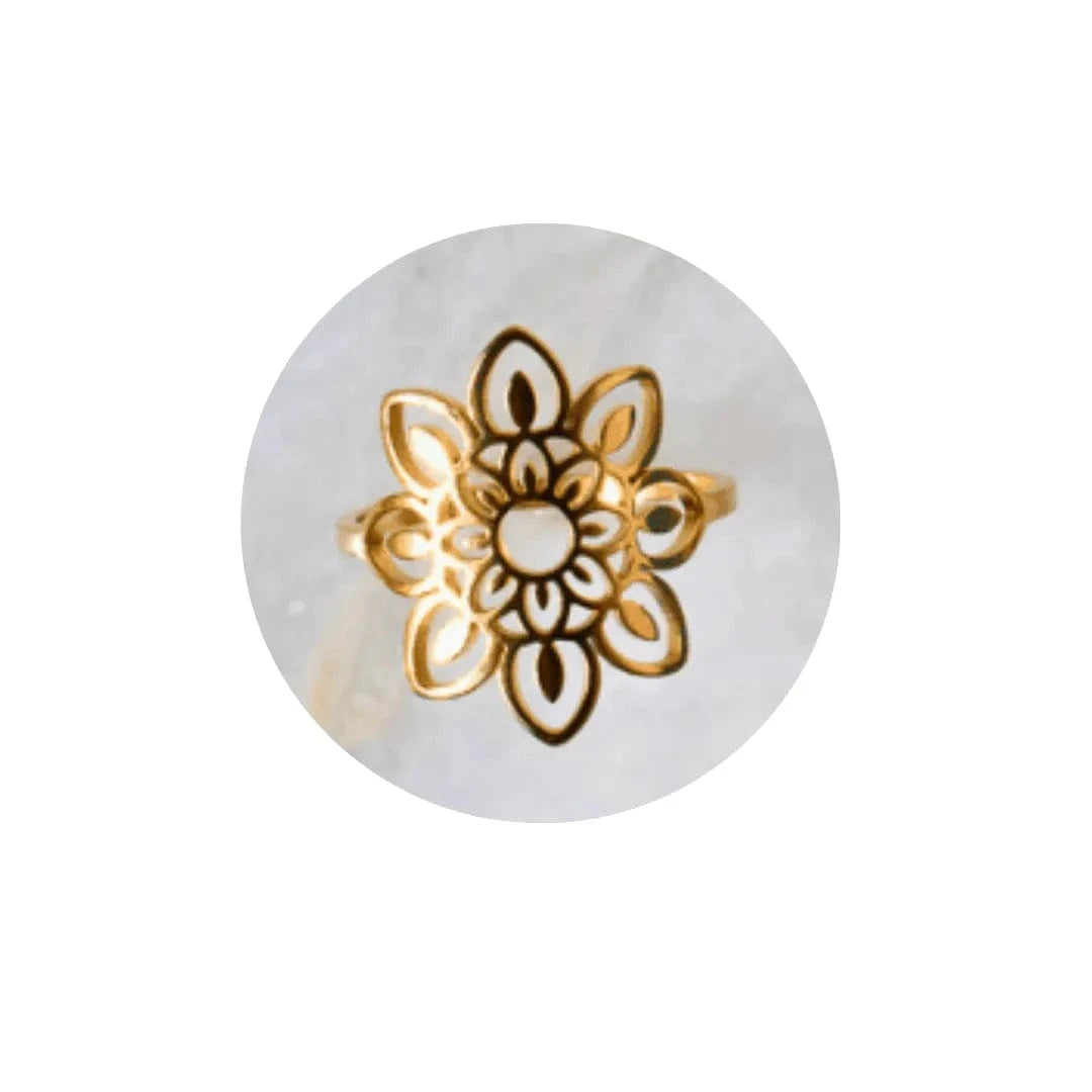 Mystic Symbols Ring Collection | Gold Stainless Steel (Sizes 6–8)