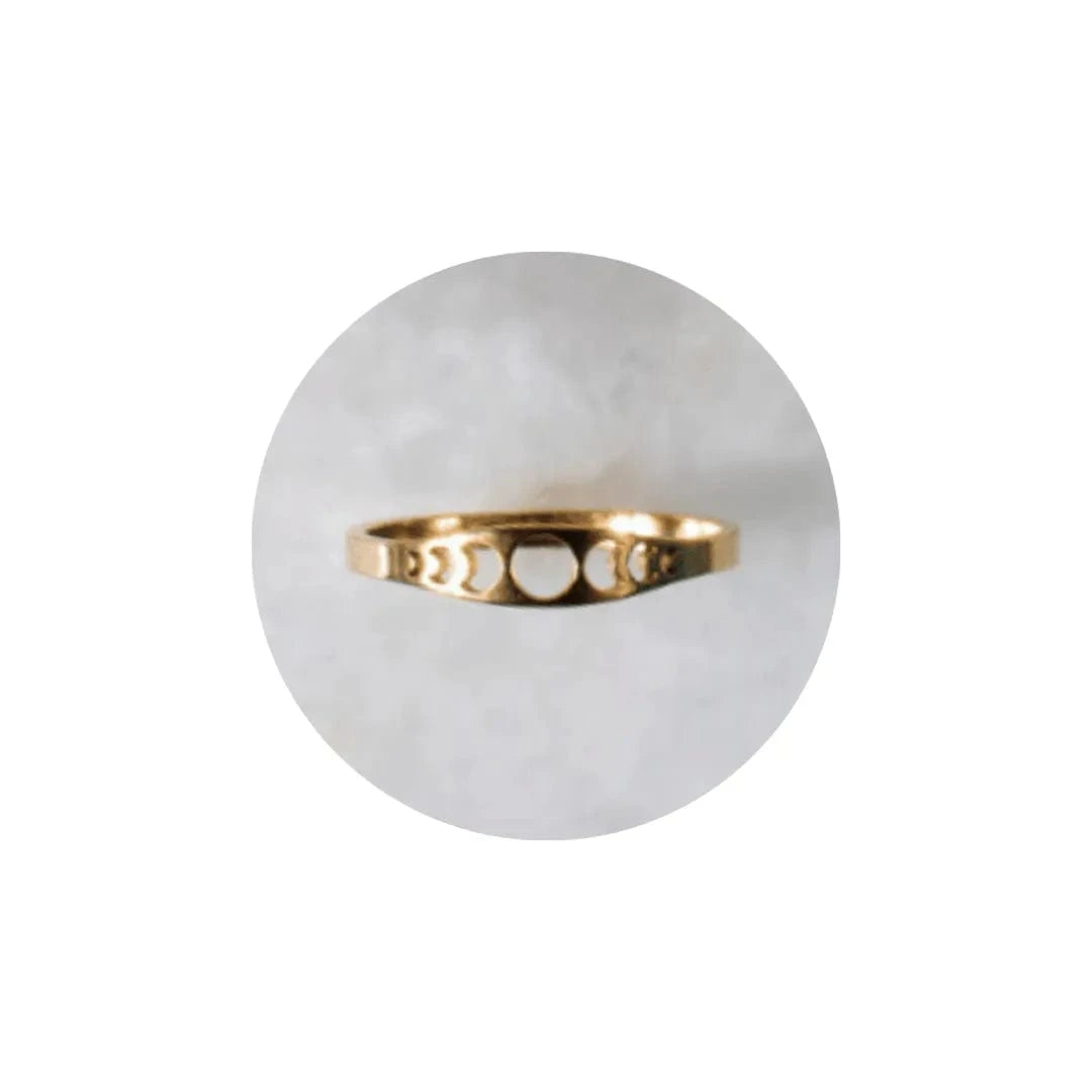 Mystic Symbols Ring Collection | Gold Stainless Steel (Sizes 6–8)
