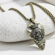 Bronze owl coin pendant necklace, spirit animal jewelry