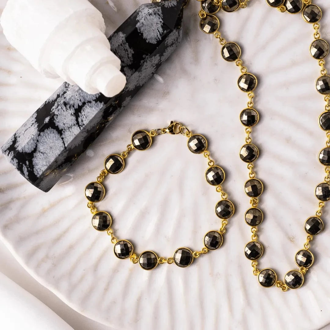 Pyrite_Gemstone_Chain_Necklace_and_Bracelet