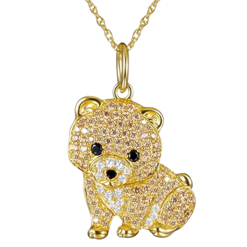 Beagle Love Crystal Pendant Necklace | Mystic Pets Collection