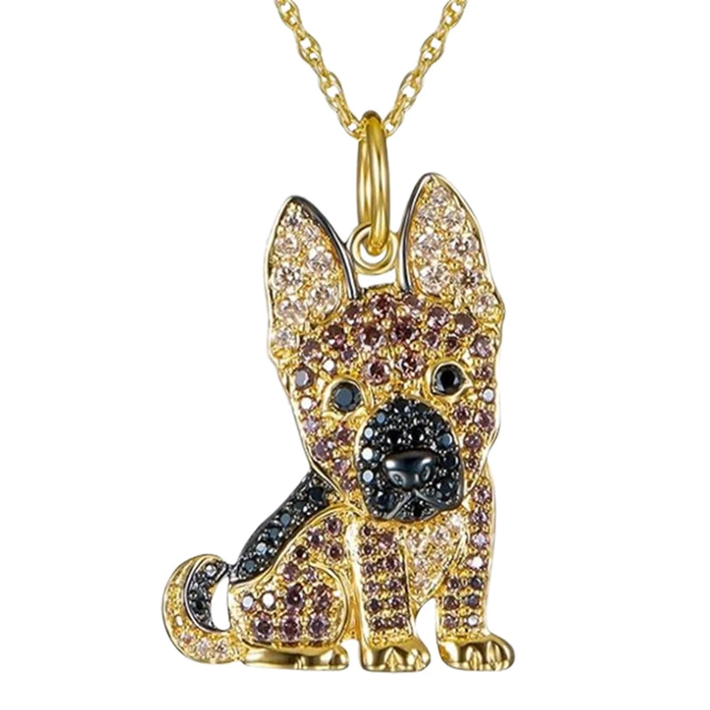 Beagle Love Crystal Pendant Necklace | Mystic Pets Collection