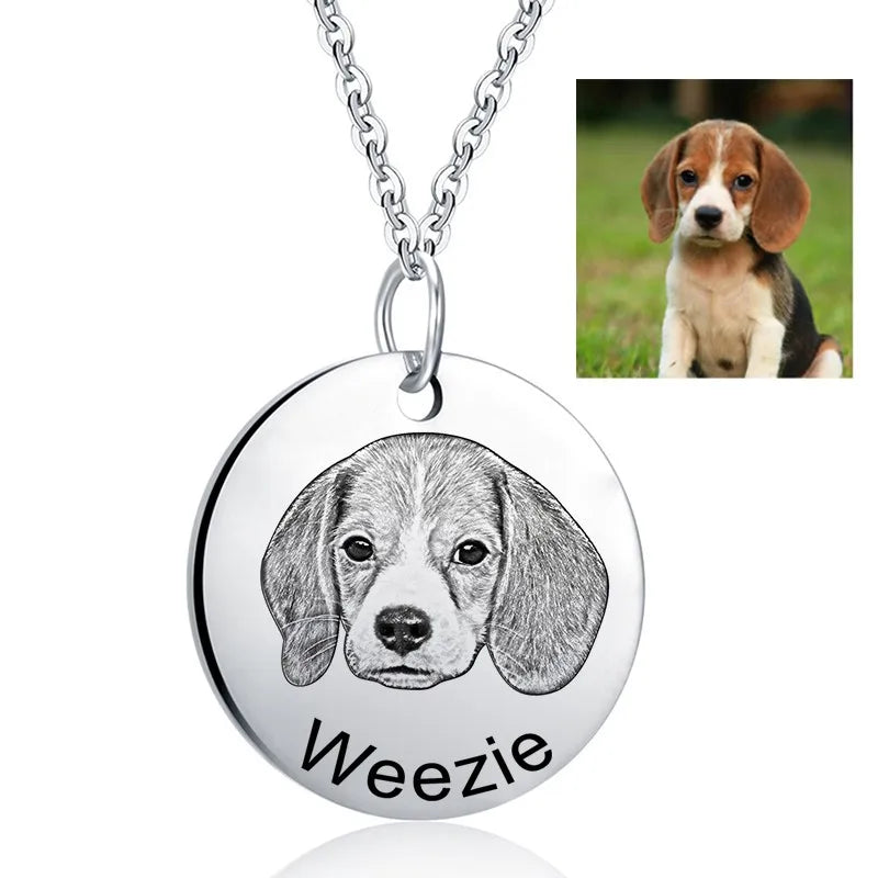 Custom Pet Photo Necklace | Memorial Jewelry | Mystic Soul Jewelry