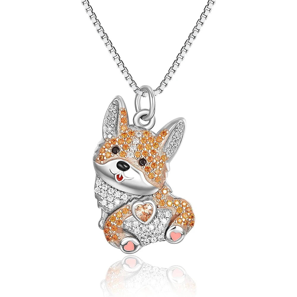 Beagle Love Crystal Pendant Necklace | Mystic Pets Collection