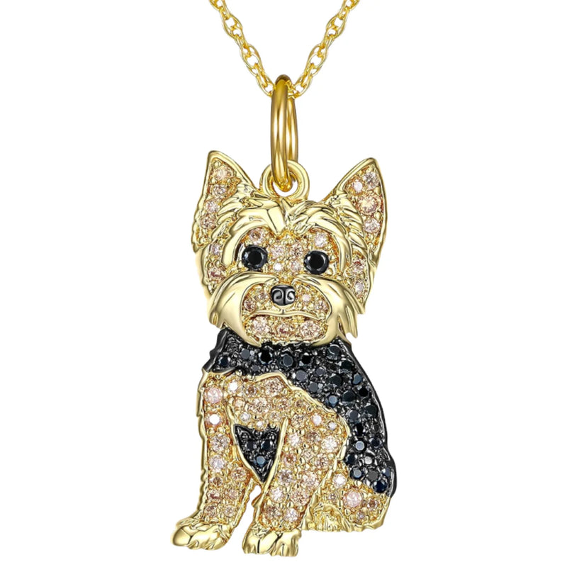 Beagle Love Crystal Pendant Necklace | Mystic Pets Collection