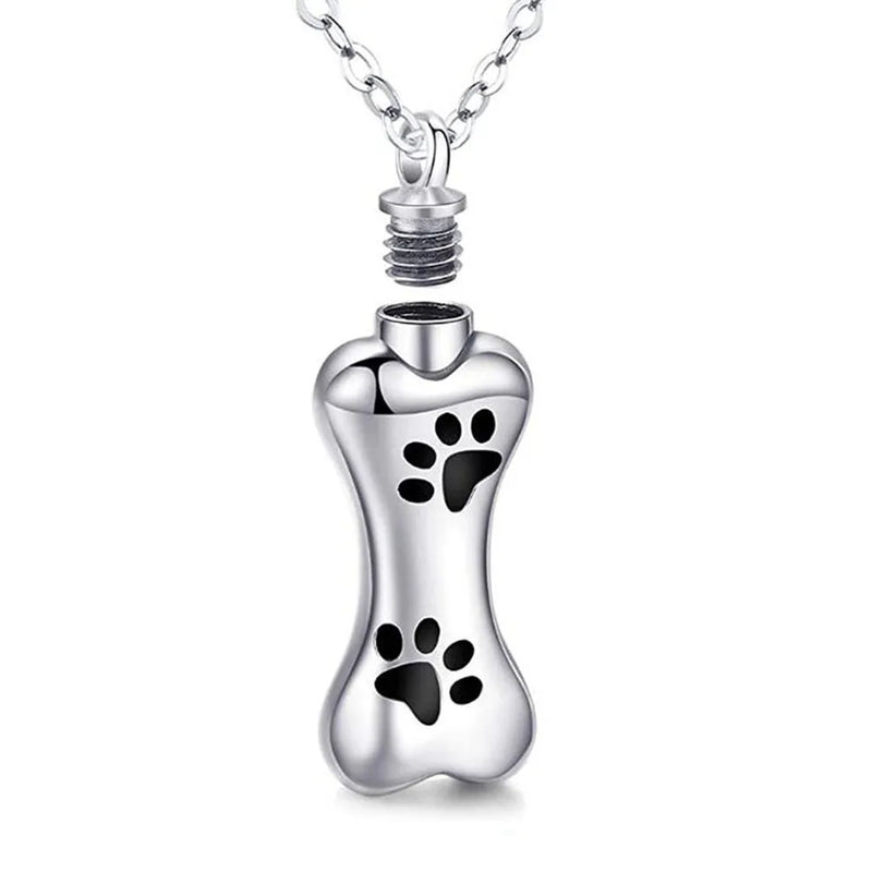 Personalized Dog Bone Urn Necklace | Memorial Jewelry | Mystic Soul