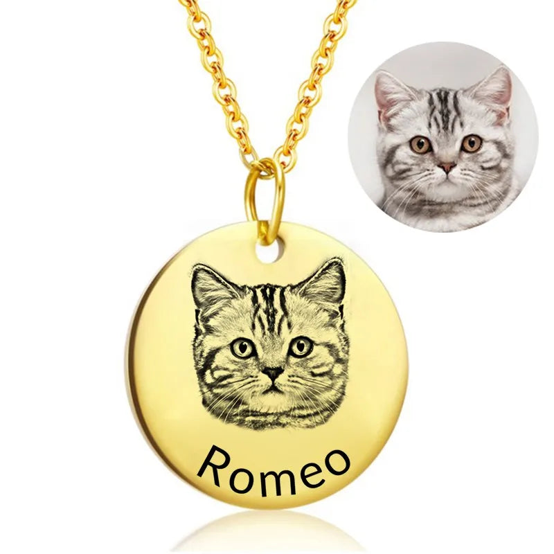 Custom Pet Photo Necklace | Memorial Jewelry | Mystic Soul Jewelry