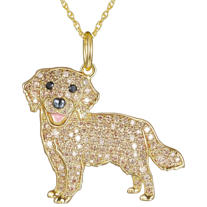 Beagle Love Crystal Pendant Necklace | Mystic Pets Collection