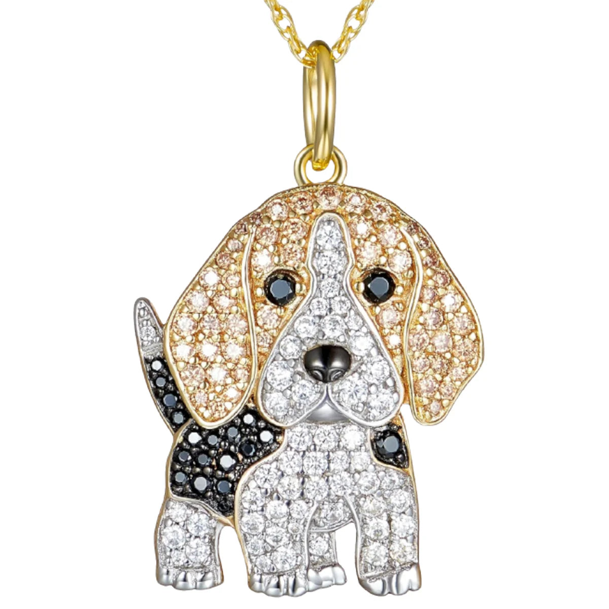 Beagle Love Crystal Pendant Necklace | Mystic Pets Collection