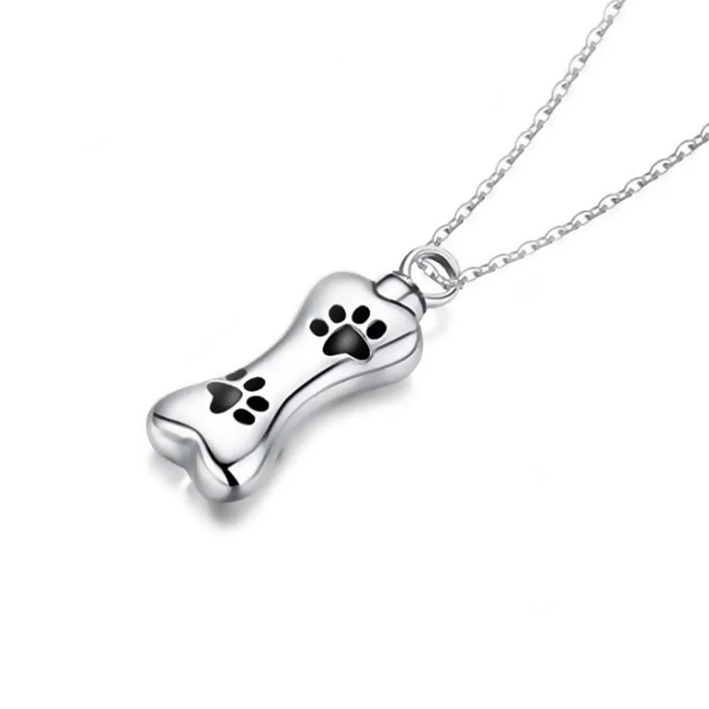 Personalized Dog Bone Urn Necklace | Memorial Jewelry | Mystic Soul