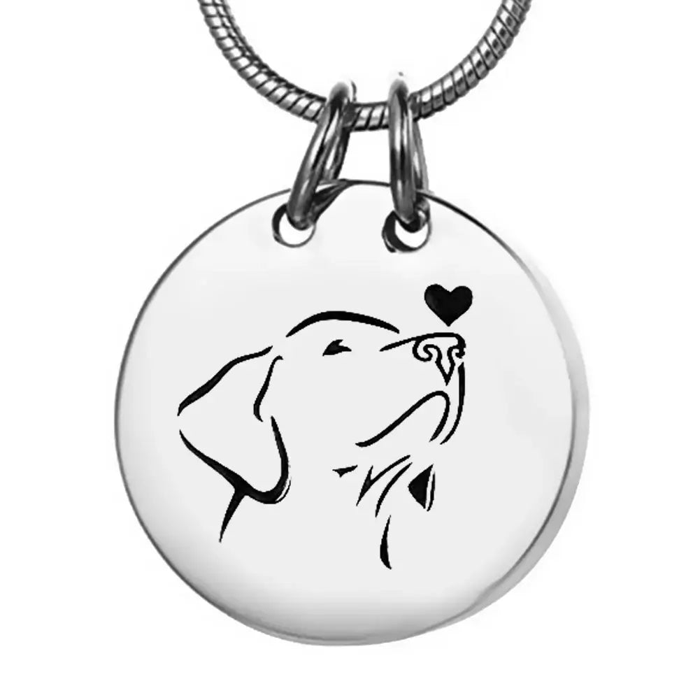 Customizable Pet Name Pendant | Stainless Steel | Silver or Gold