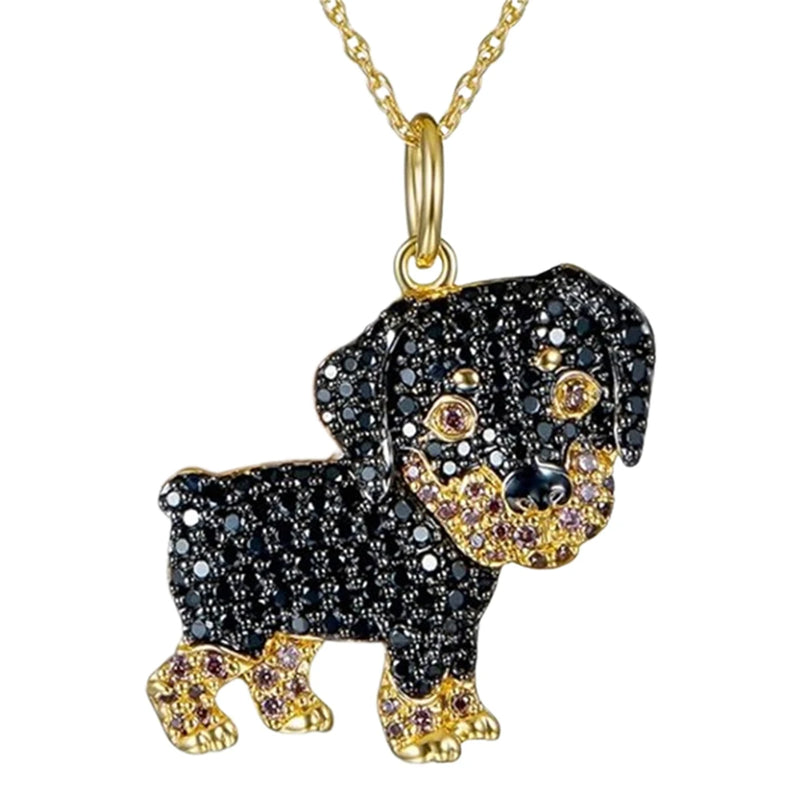 Beagle Love Crystal Pendant Necklace | Mystic Pets Collection