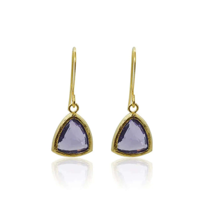 Amethyst Athena Dangle Earrings - Mystic Soul Jewelry