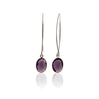 Amethyst Earrings - Hydro Quartz Drops - Mystic Soul Jewelry