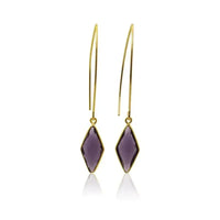 Amethyst Spike Earrings | Healing Jewelry - Mystic Soul Jewelry