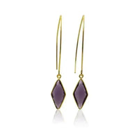 Amethyst Spike Earrings | Healing Jewelry - Mystic Soul Jewelry