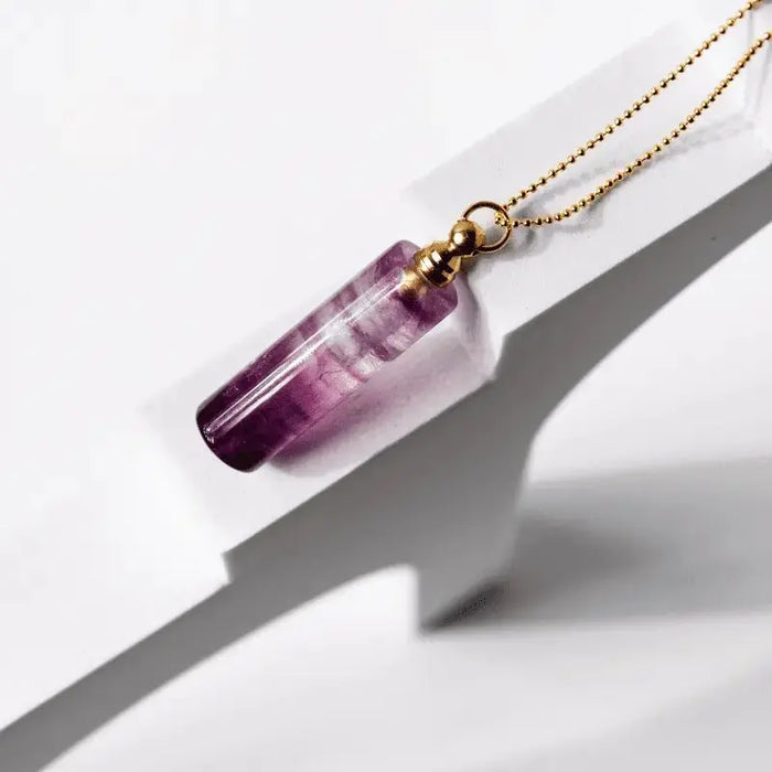 Amethyst Vial Necklace - Mystic Soul Jewelry