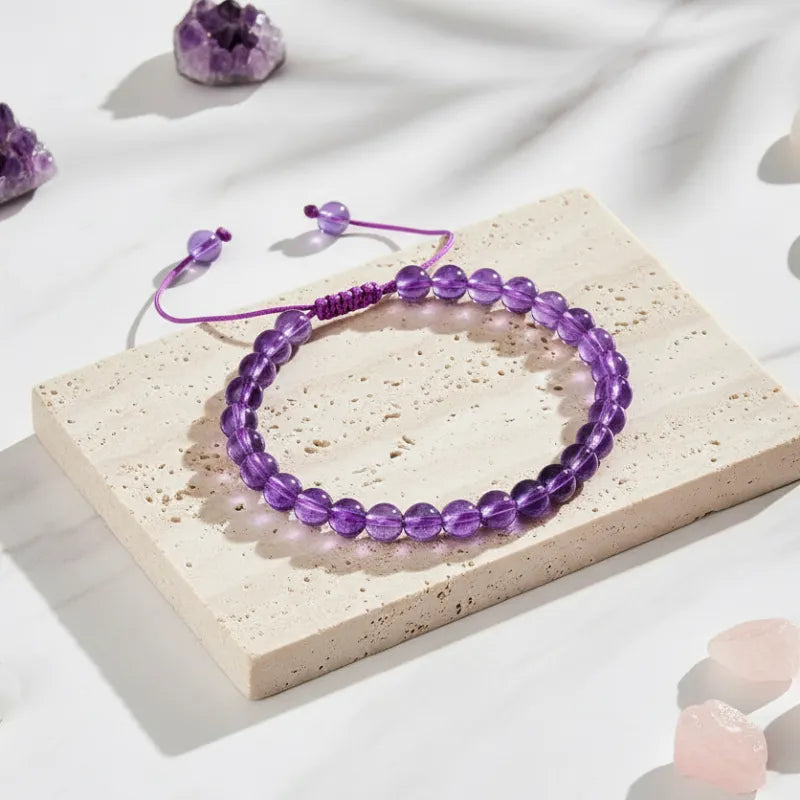 Amethyst Third Eye Chakra Bracelet | Intuition + Calm