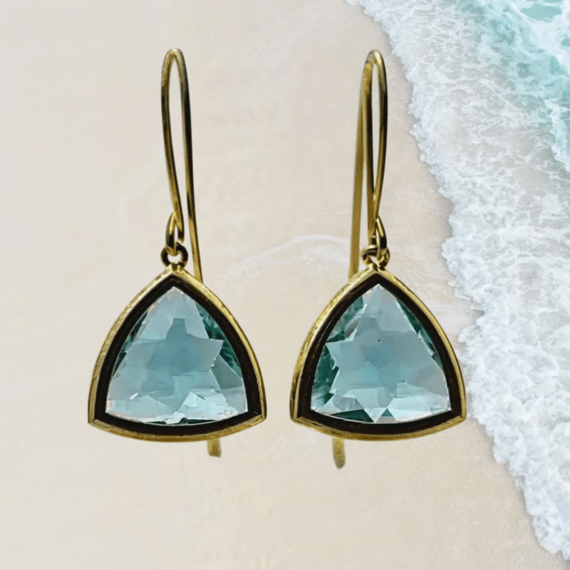 Aqua Aria Earrings - Ocean Inspired Jewelry - Mystic Soul Jewelry